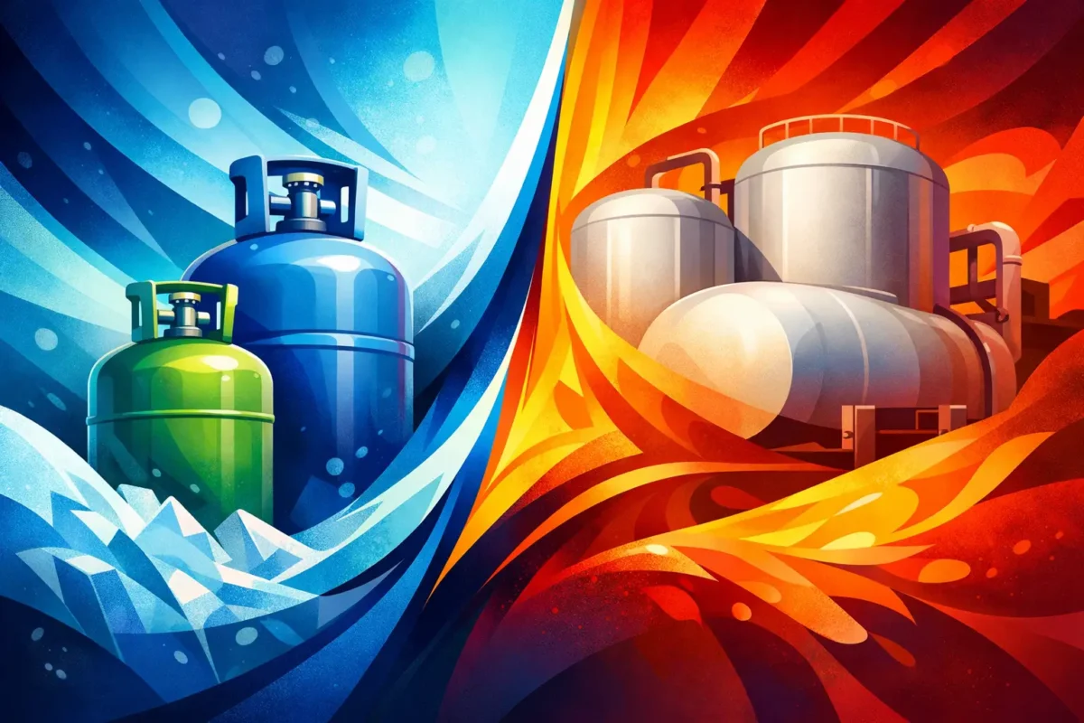 Cylinder Versus Bulk Refrigerant: What Pays Off?